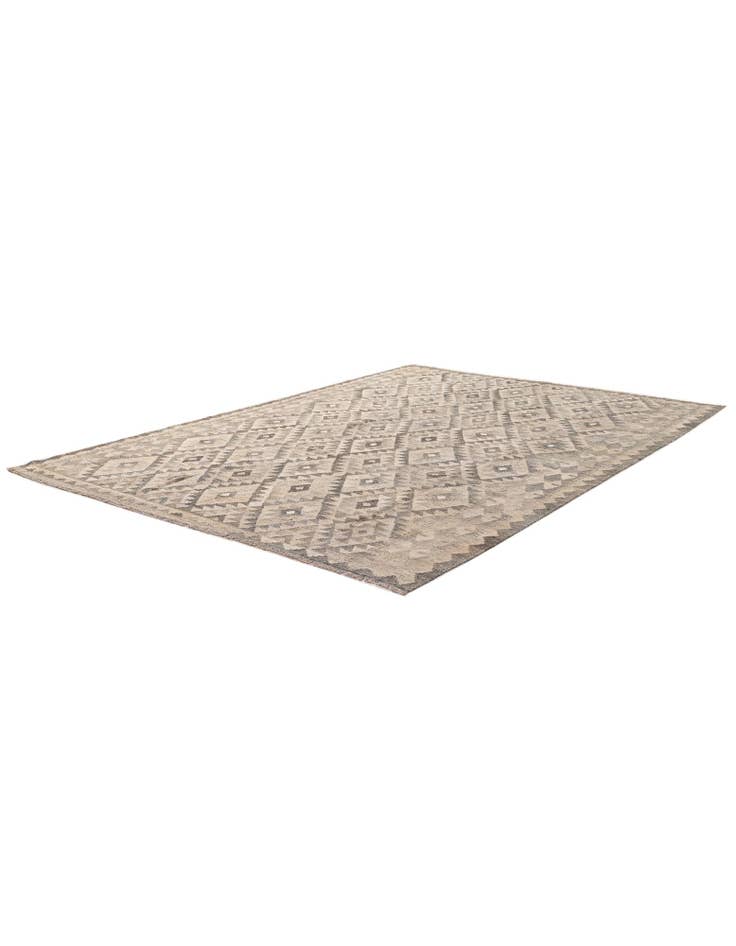 Detail image of  6' 10 x 9' 8  Hand Woven Kilim Maymana Wool Rug