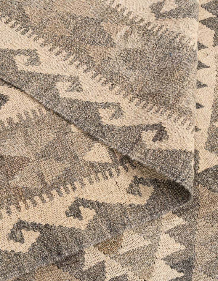 Detail image of  6' 8 x 9' 1  Hand Woven Kilim Maymana Wool Rug