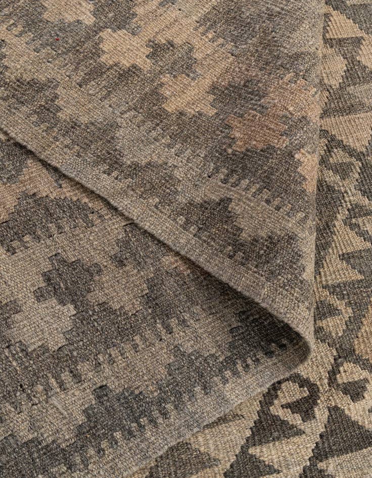 Detail image of  6' 4 x 9' 8  Hand Woven Kilim Maymana Wool Rug