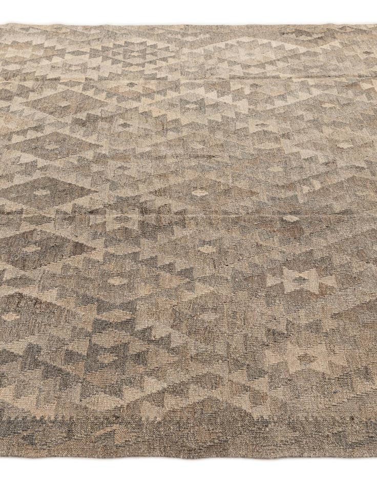 Detail image of  6' 7 x 9' 8  Hand Woven Kilim Maymana Wool Rug