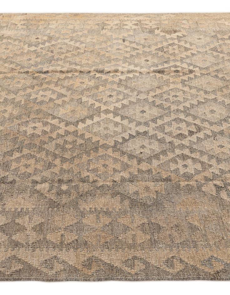 Detail image of  6' 9 x 9' 6  Hand Woven Kilim Maymana Wool Rug