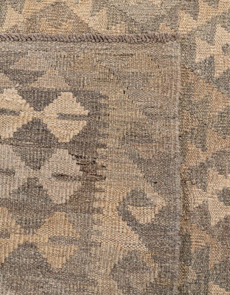 Detail image of  6' 9 x 9' 6  Hand Woven Kilim Maymana Wool Rug