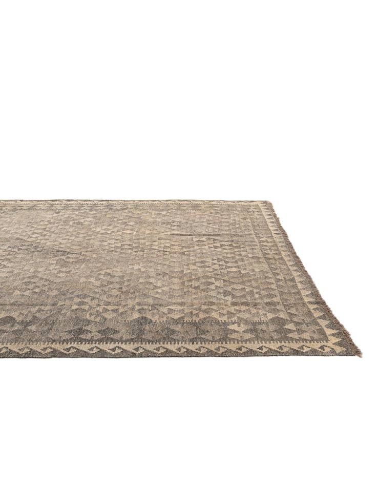 Detail image of  6' 9 x 9' 8  Hand Woven Kilim Maymana Wool Rug