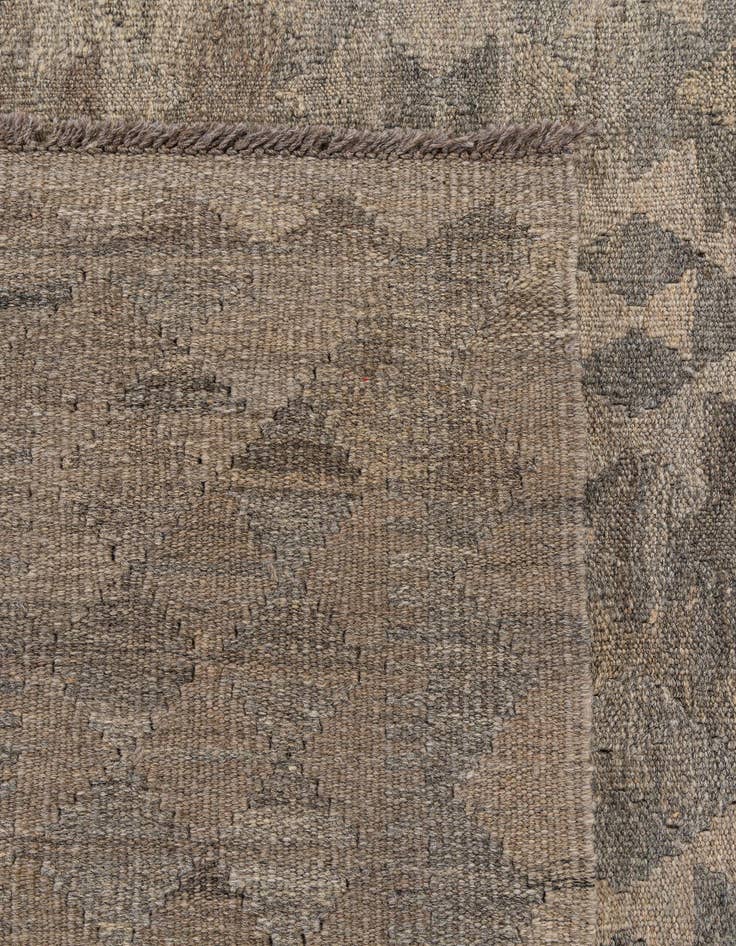 Detail image of  6' 9 x 10'  Hand Woven Kilim Maymana Wool Rug
