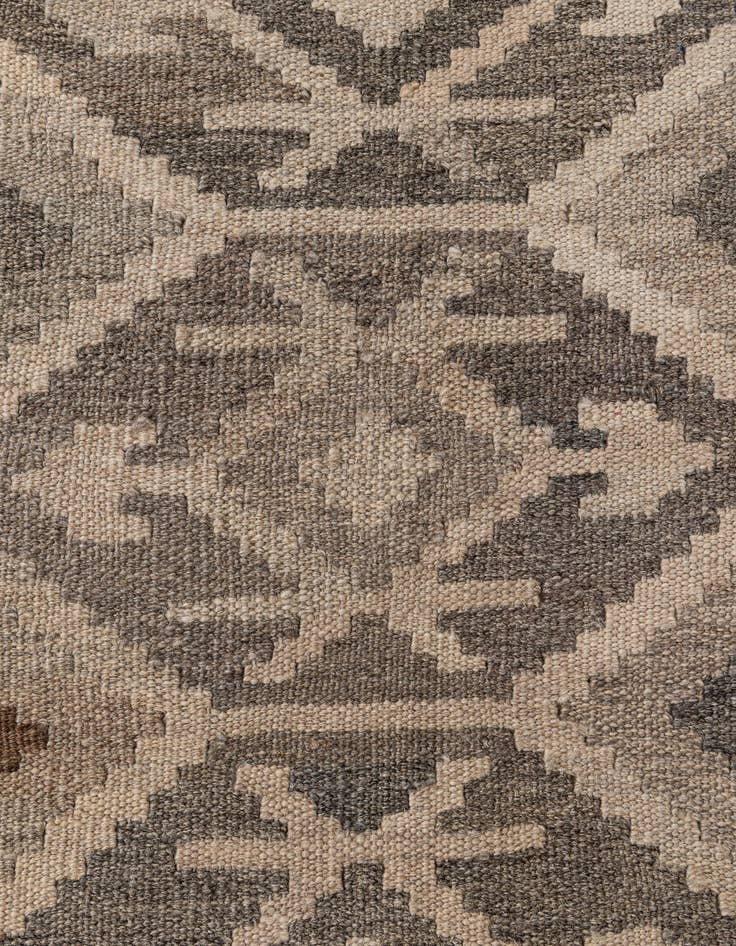 Detail image of  6' 7 x 9' 11  Hand Woven Kilim Maymana Wool Rug