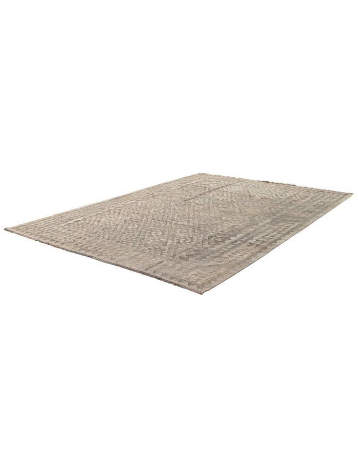 Detail image of  6' 9 x 9' 10  Hand Woven Kilim Maymana Wool Rug