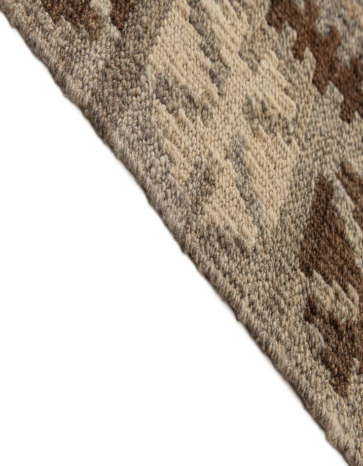 Detail image of  6' 7 x 9' 10  Hand Woven Kilim Maymana Wool Rug