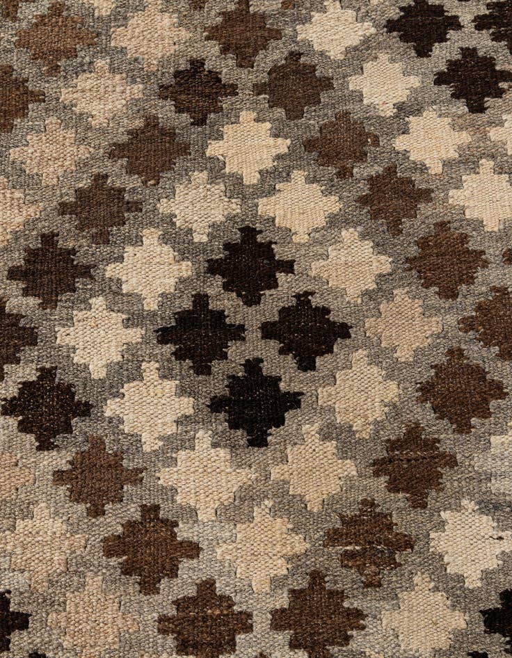 Detail image of  6' 7 x 9' 10  Hand Woven Kilim Maymana Wool Rug