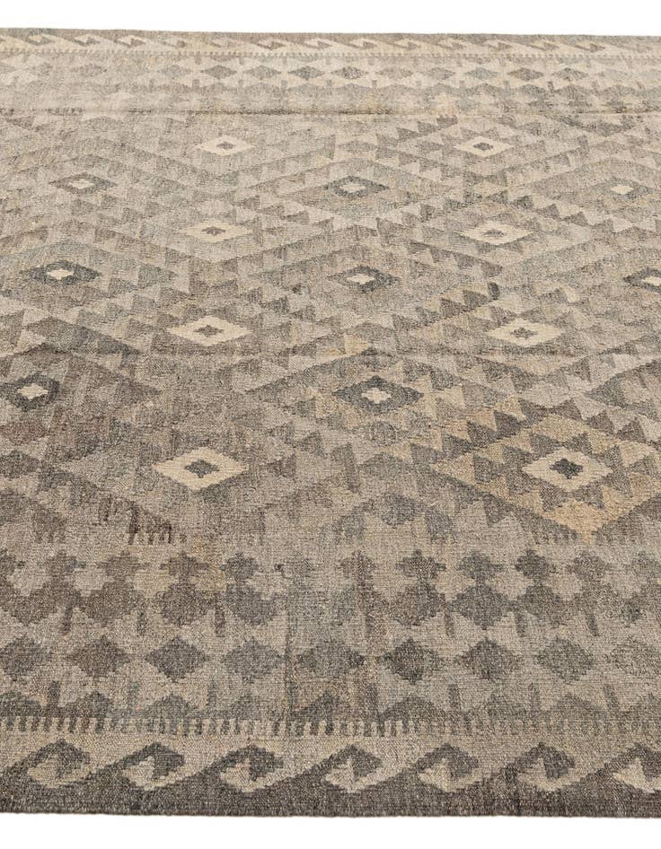 Detail image of  7' x 9' 9  Hand Woven Kilim Maymana Wool Rug