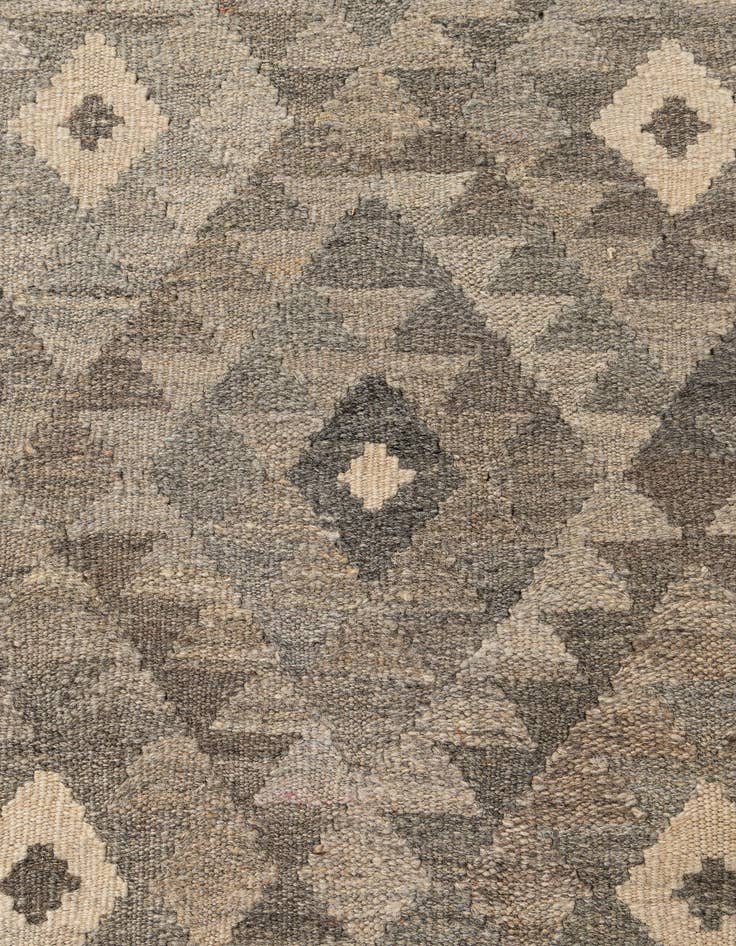 Detail image of  7' x 9' 9  Hand Woven Kilim Maymana Wool Rug