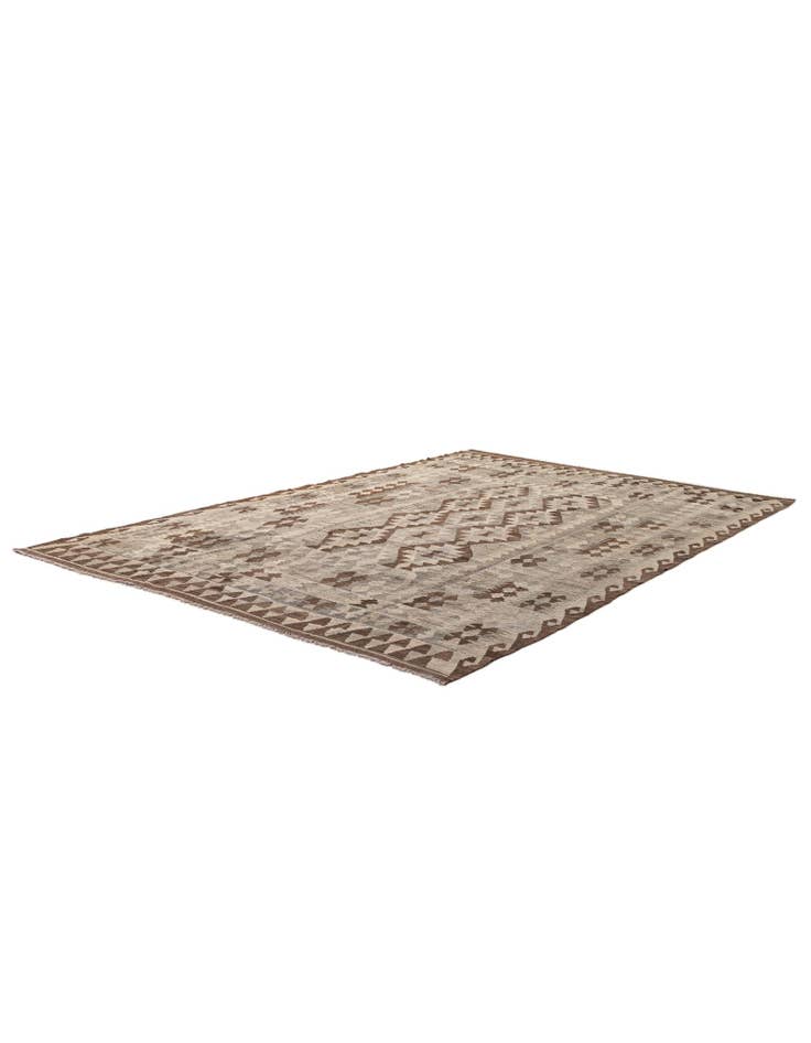 Detail image of  6' 5 x 9' 7  Hand Woven Kilim Maymana Wool Rug