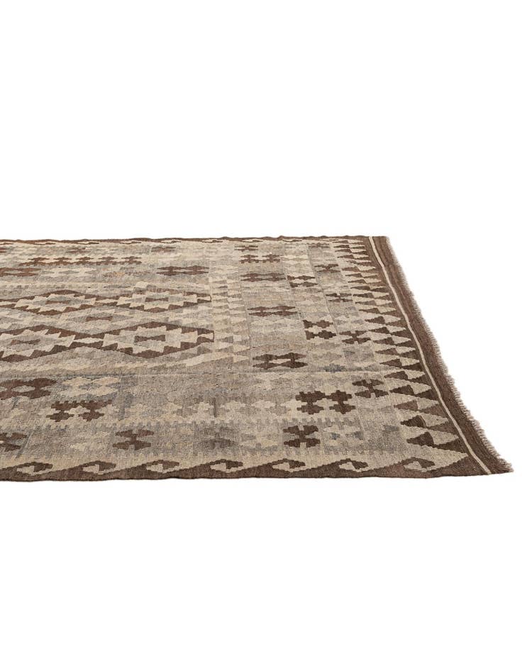 Detail image of  6' 5 x 9' 7  Hand Woven Kilim Maymana Wool Rug
