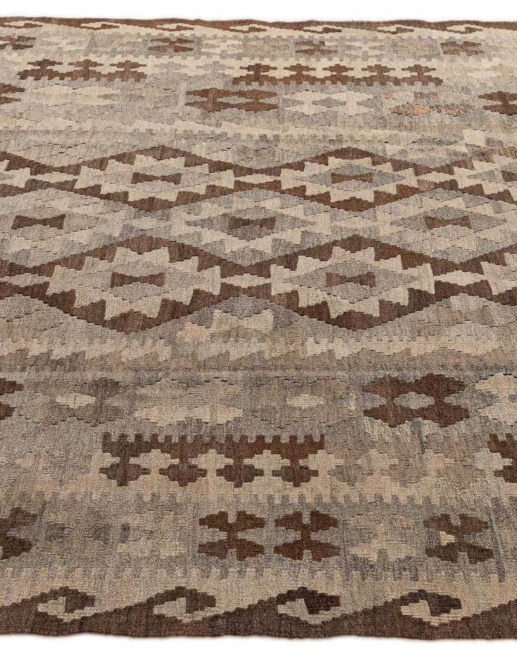 Detail image of  6' 5 x 9' 7  Hand Woven Kilim Maymana Wool Rug