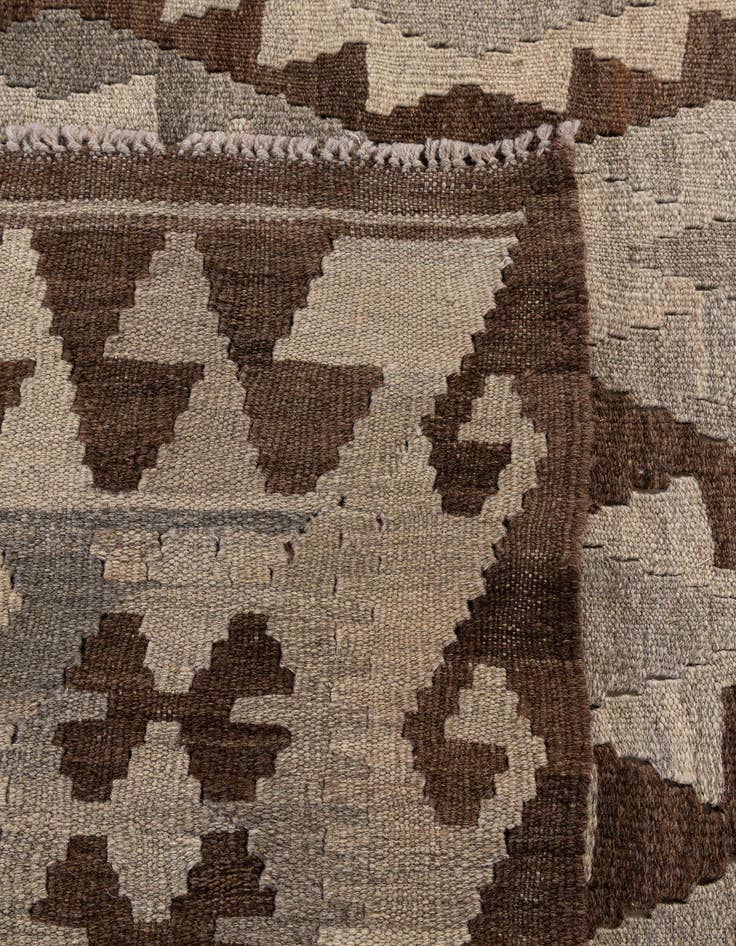 Detail image of  6' 5 x 9' 7  Hand Woven Kilim Maymana Wool Rug