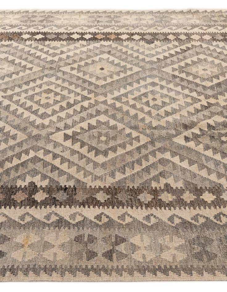 Detail image of  6' 9 x 9' 6  Hand Woven Kilim Maymana Wool Rug