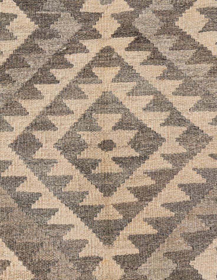 Detail image of  6' 9 x 9' 6  Hand Woven Kilim Maymana Wool Rug