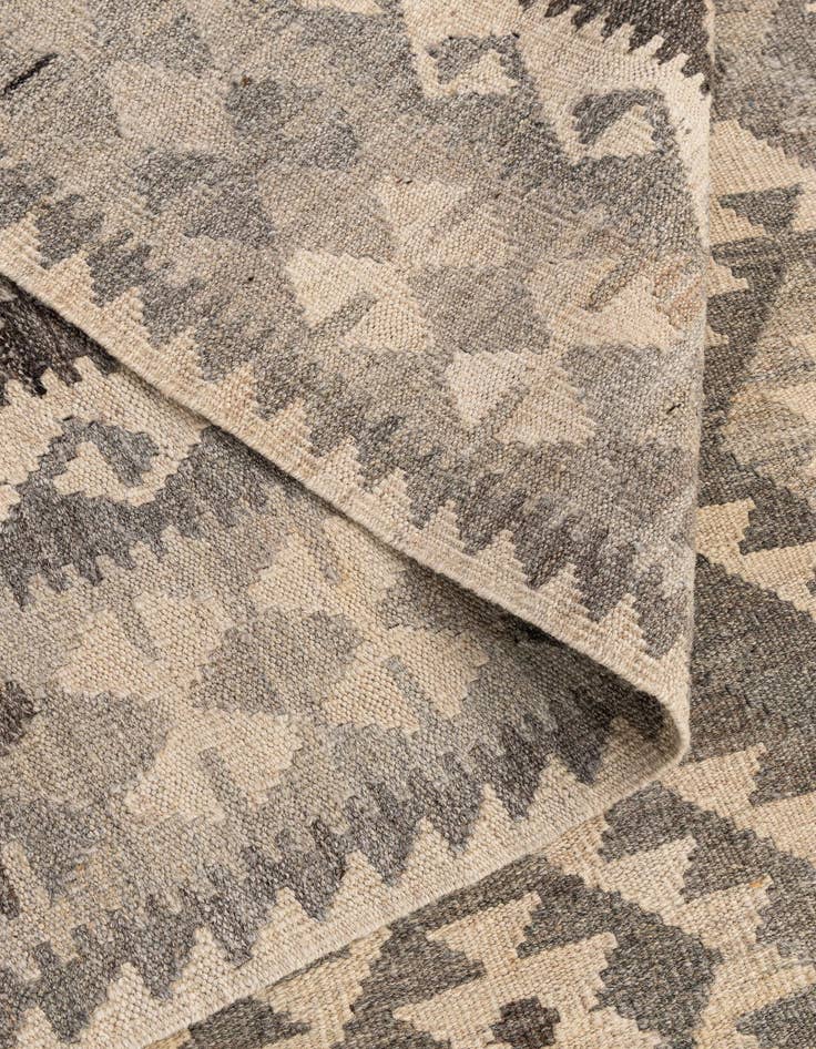 Detail image of  6' 9 x 9' 6  Hand Woven Kilim Maymana Wool Rug