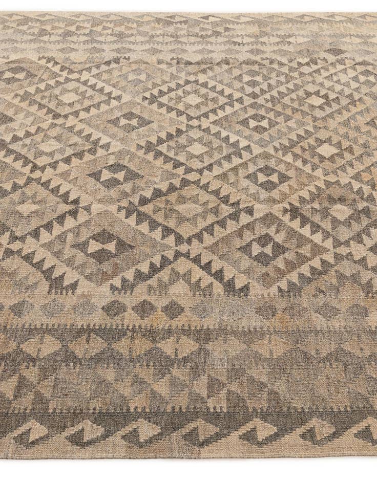 Detail image of  6' 9 x 9' 11  Hand Woven Kilim Maymana Wool Rug