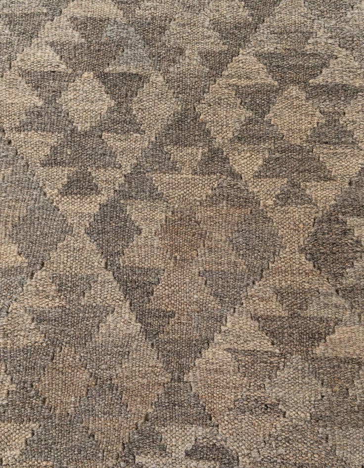 Detail image of  6' 7 x 9' 9  Hand Woven Kilim Maymana Wool Rug