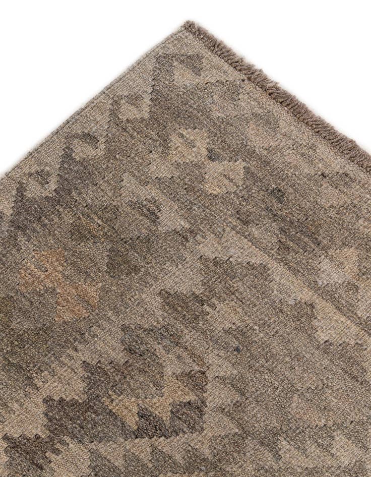 Detail image of  6' 7 x 9' 9  Hand Woven Kilim Maymana Wool Rug