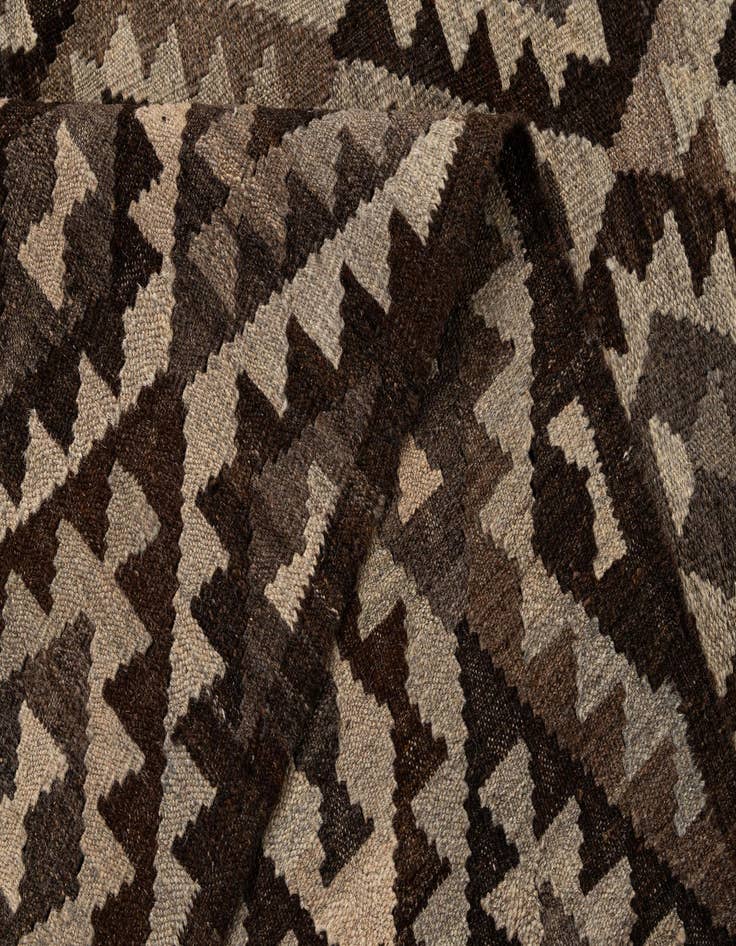 Detail image of  6' 9 x 9' 1  Hand Woven Kilim Maymana Wool Rug