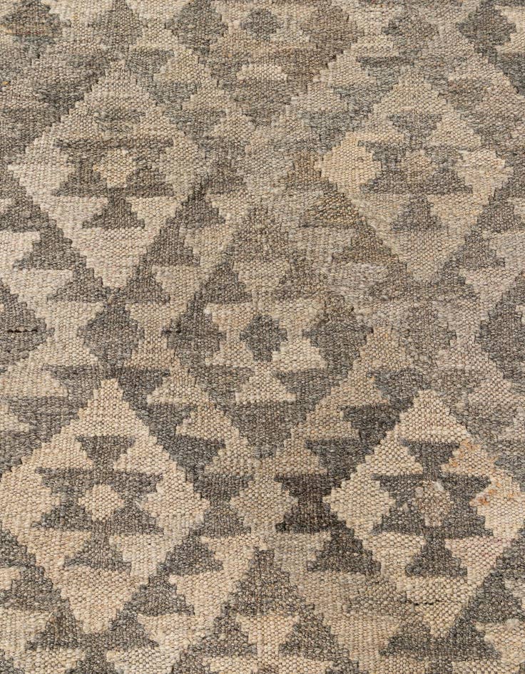 Detail image of  6' 9 x 10' 2  Hand Woven Kilim Maymana Wool Rug