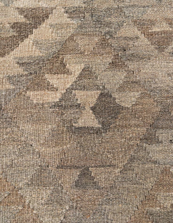 Detail image of  6' 7 x 10' 4  Hand Woven Kilim Maymana Wool Rug