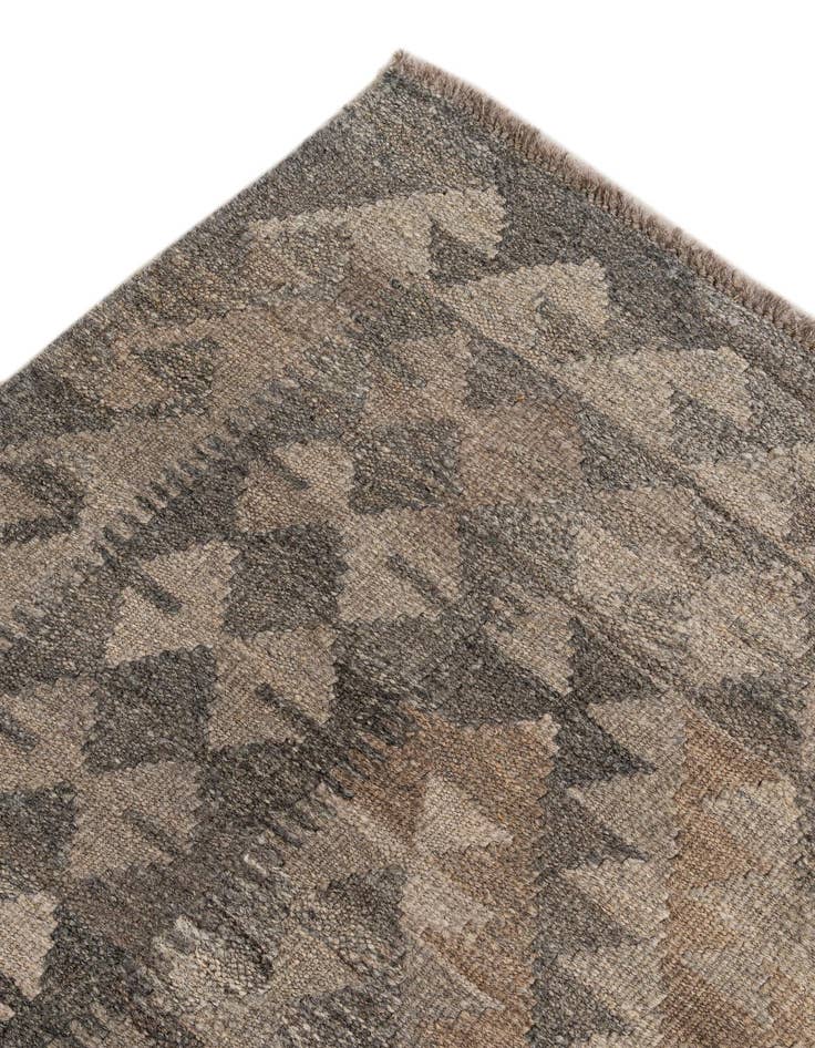 Detail image of  6' 7 x 10' 4  Hand Woven Kilim Maymana Wool Rug