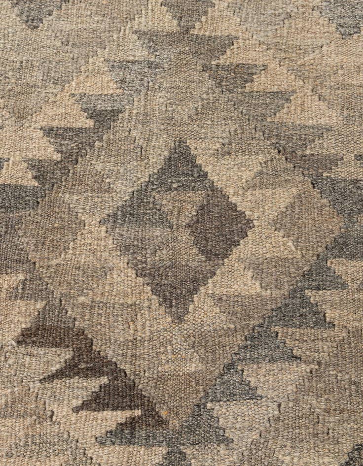 Detail image of  6' 8 x 10' 3  Hand Woven Kilim Maymana Wool Rug