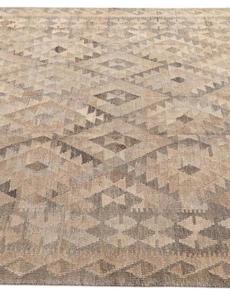 Detail image of  6' 8 x 10' 2  Hand Woven Kilim Maymana Wool Rug