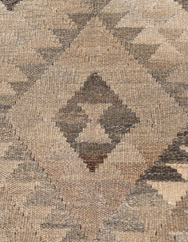 Detail image of  6' 8 x 10' 2  Hand Woven Kilim Maymana Wool Rug