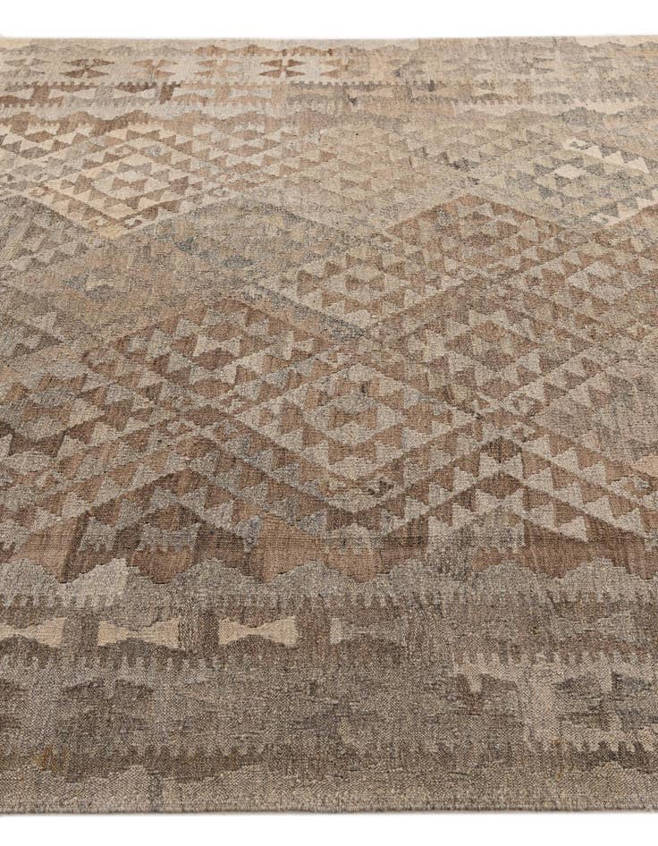 Detail image of  6' 6 x 10' 3  Hand Woven Kilim Maymana Wool Rug