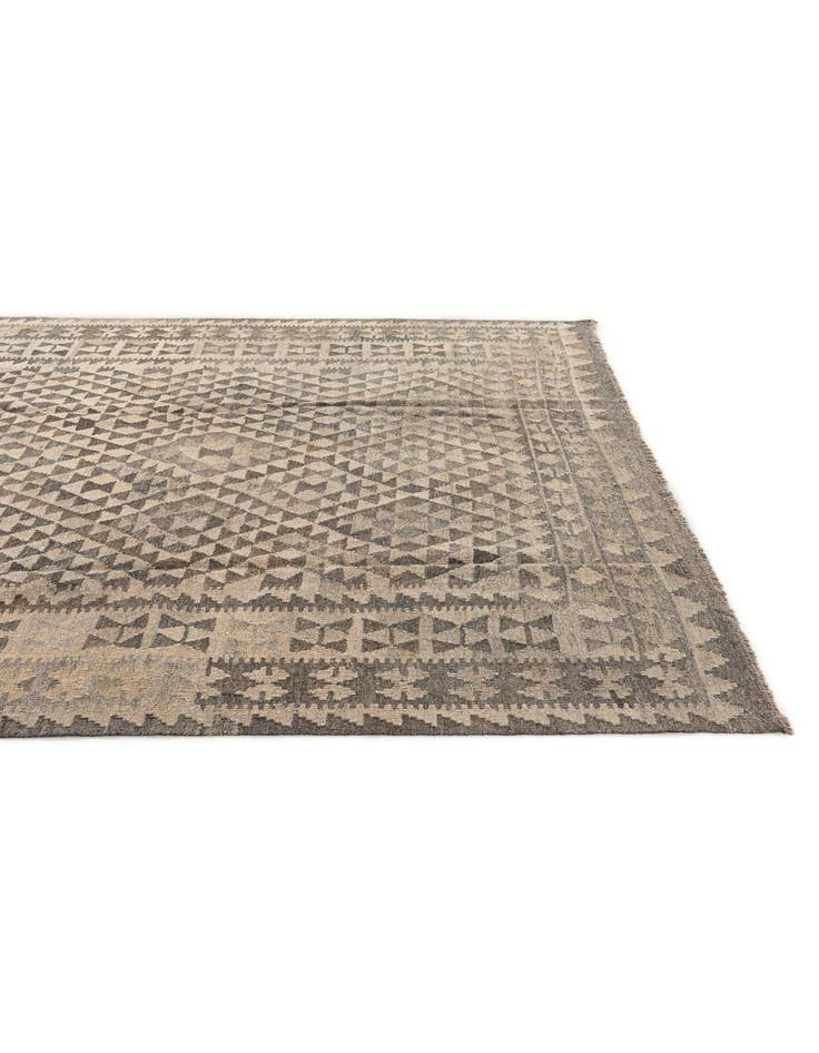 Detail image of  6' 9 x 10' 1  Hand Woven Kilim Maymana Wool Rug
