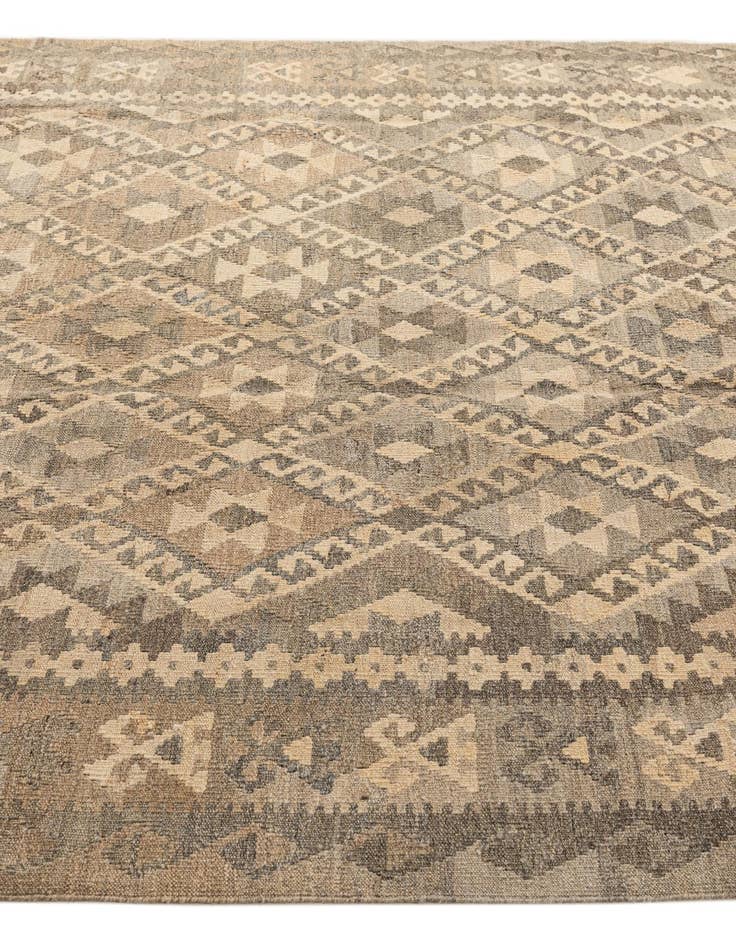 Detail image of  6' 9 x 9' 5  Hand Woven Kilim Maymana Wool Rug