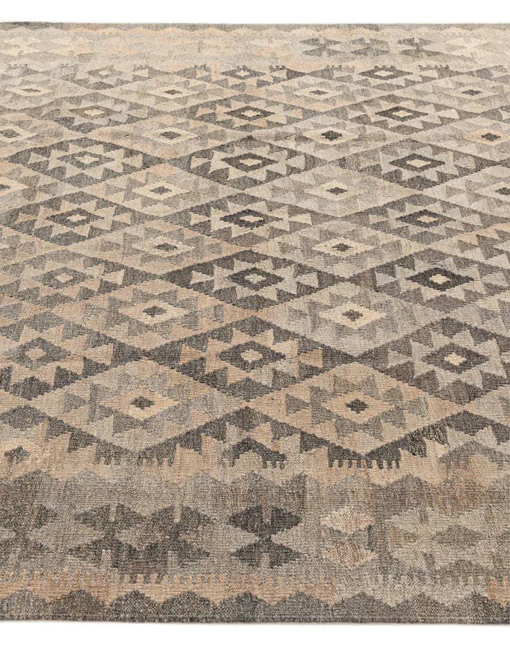 Detail image of  6' 11 x 9' 7  Hand Woven Kilim Maymana Wool Rug