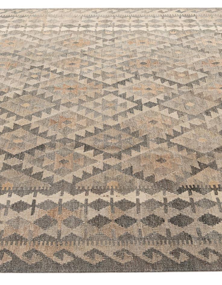 Detail image of  7' 1 x 9' 8  Hand Woven Kilim Maymana Wool Rug