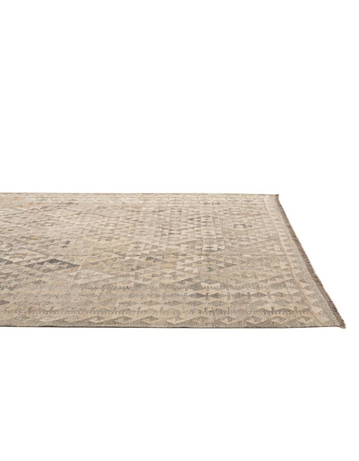 Detail image of  6' 11 x 9' 7  Hand Woven Kilim Maymana Wool Rug