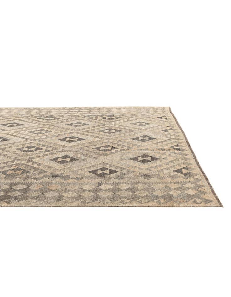 Detail image of  7' x 9' 10  Hand Woven Kilim Maymana Wool Rug