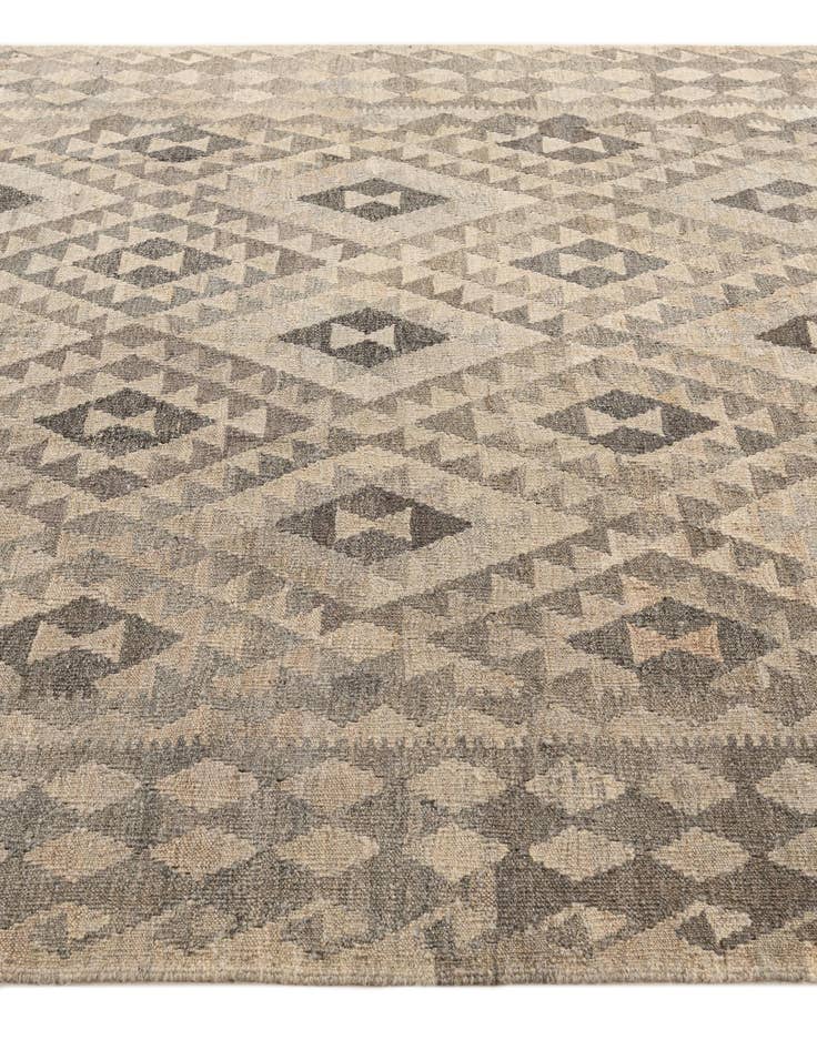 Detail image of  7' x 9' 10  Hand Woven Kilim Maymana Wool Rug