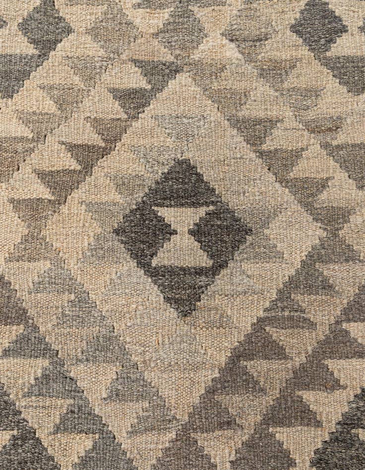 Detail image of  7' x 9' 10  Hand Woven Kilim Maymana Wool Rug