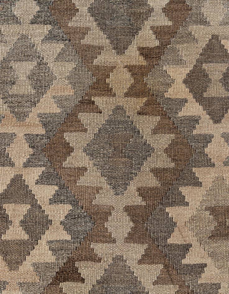 Detail image of  7' x 9' 7  Hand Woven Kilim Maymana Wool Rug