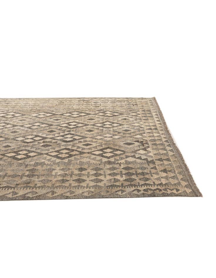 Detail image of  7' 1 x 9' 7  Hand Woven Kilim Maymana Wool Rug