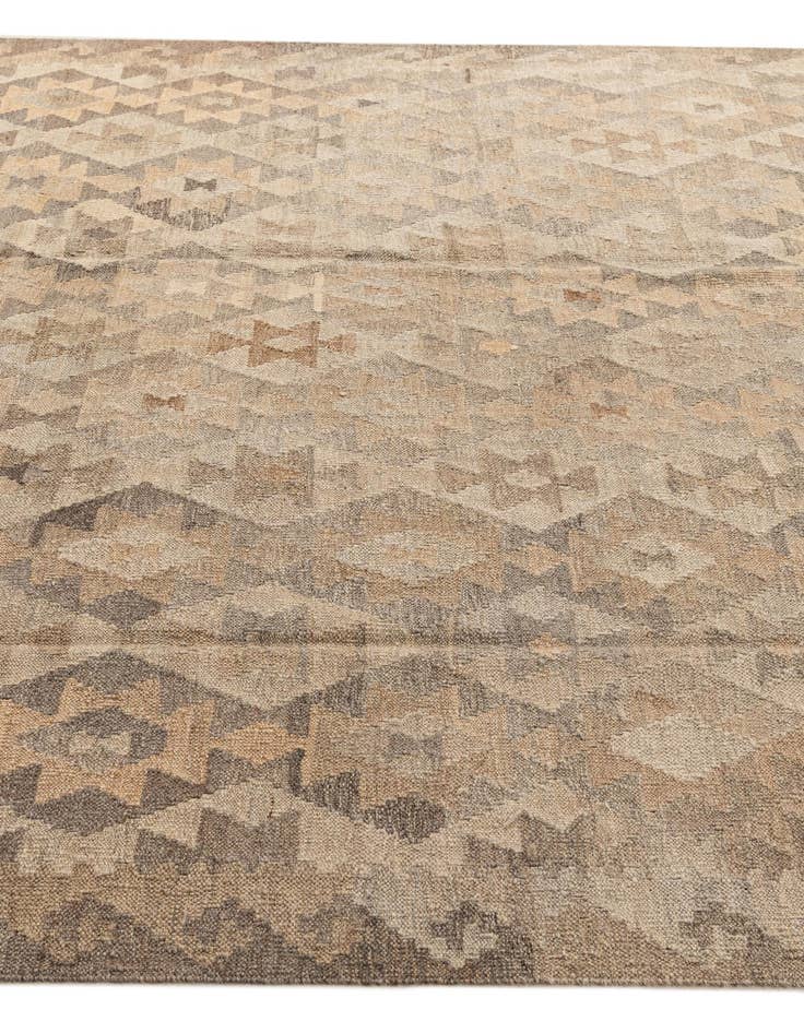 Detail image of  6' 10 x 9' 7  Hand Woven Kilim Maymana Wool Rug
