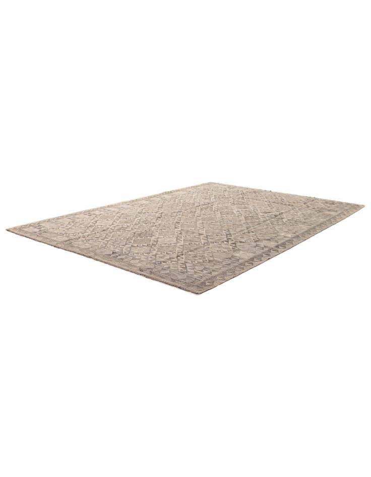 Detail image of  6' 11 x 9' 7  Hand Woven Kilim Maymana Wool Rug