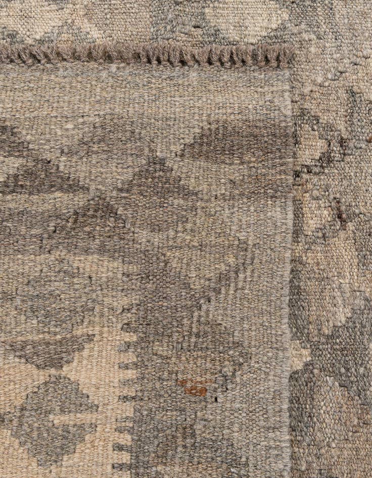 Detail image of  7' x 9' 8  Hand Woven Kilim Maymana Wool Rug