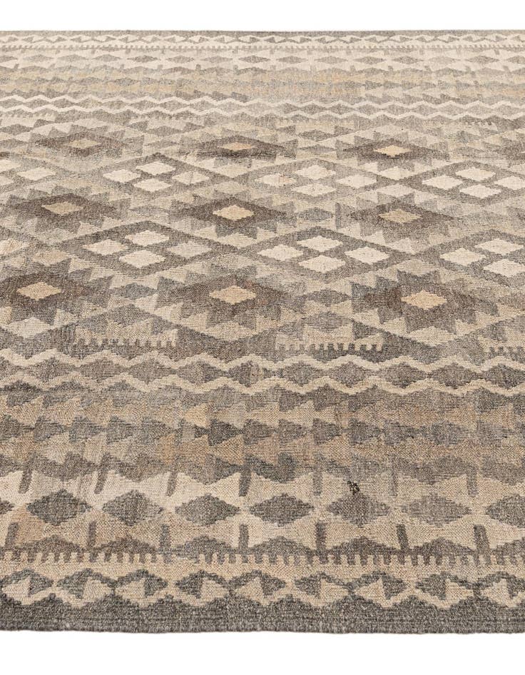 Detail image of  6' 10 x 9' 7  Hand Woven Kilim Maymana Wool Rug