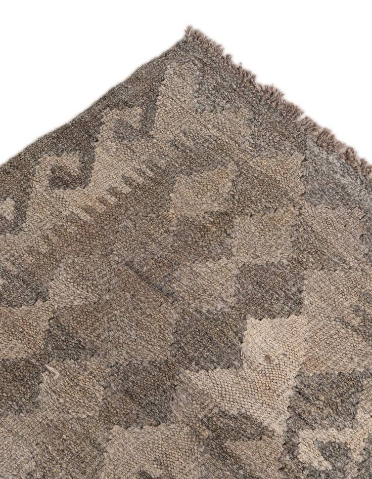Detail image of  6' 11 x 9' 9  Hand Woven Kilim Maymana Wool Rug