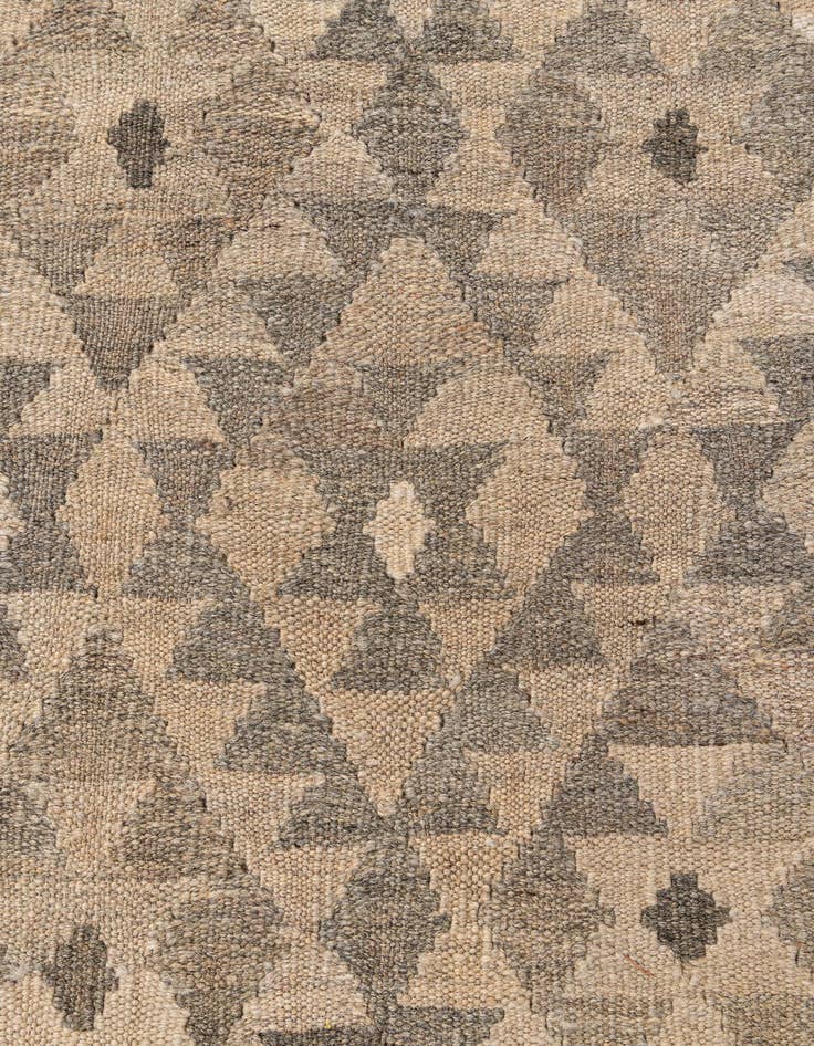 Detail image of  6' 7 x 9' 7  Hand Woven Kilim Maymana Wool Rug