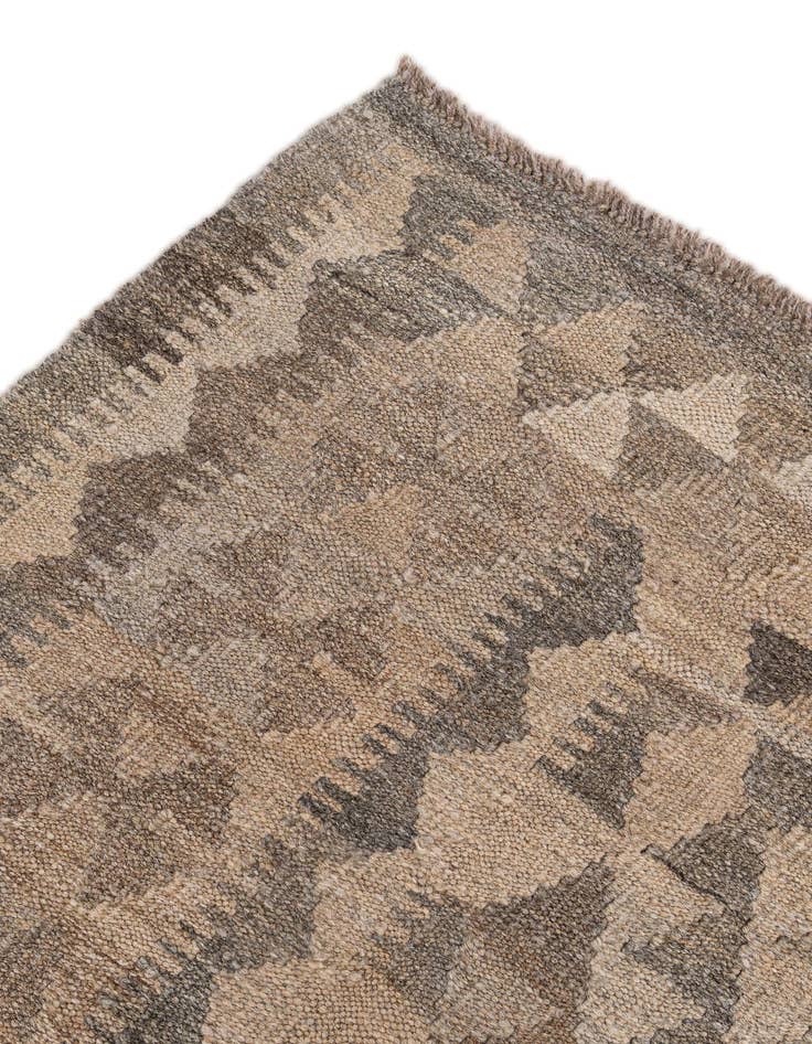 Detail image of  6' 7 x 9' 7  Hand Woven Kilim Maymana Wool Rug