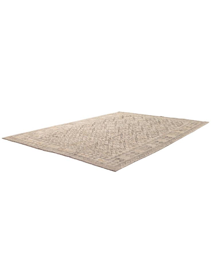 Detail image of  6' 11 x 9' 8  Hand Woven Kilim Maymana Wool Rug